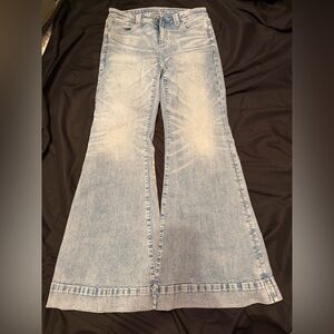 American Eagle Outfitters Light Blue Flare Jeans